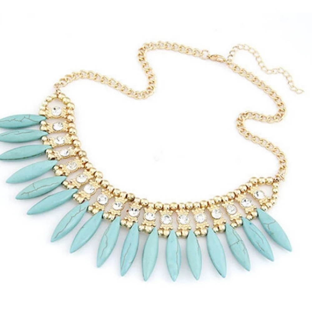 Stone Bib Necklace